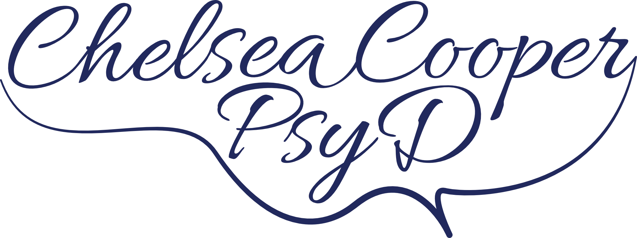 Dr. Chelsea Cooper PsyD Calligraphic Logo